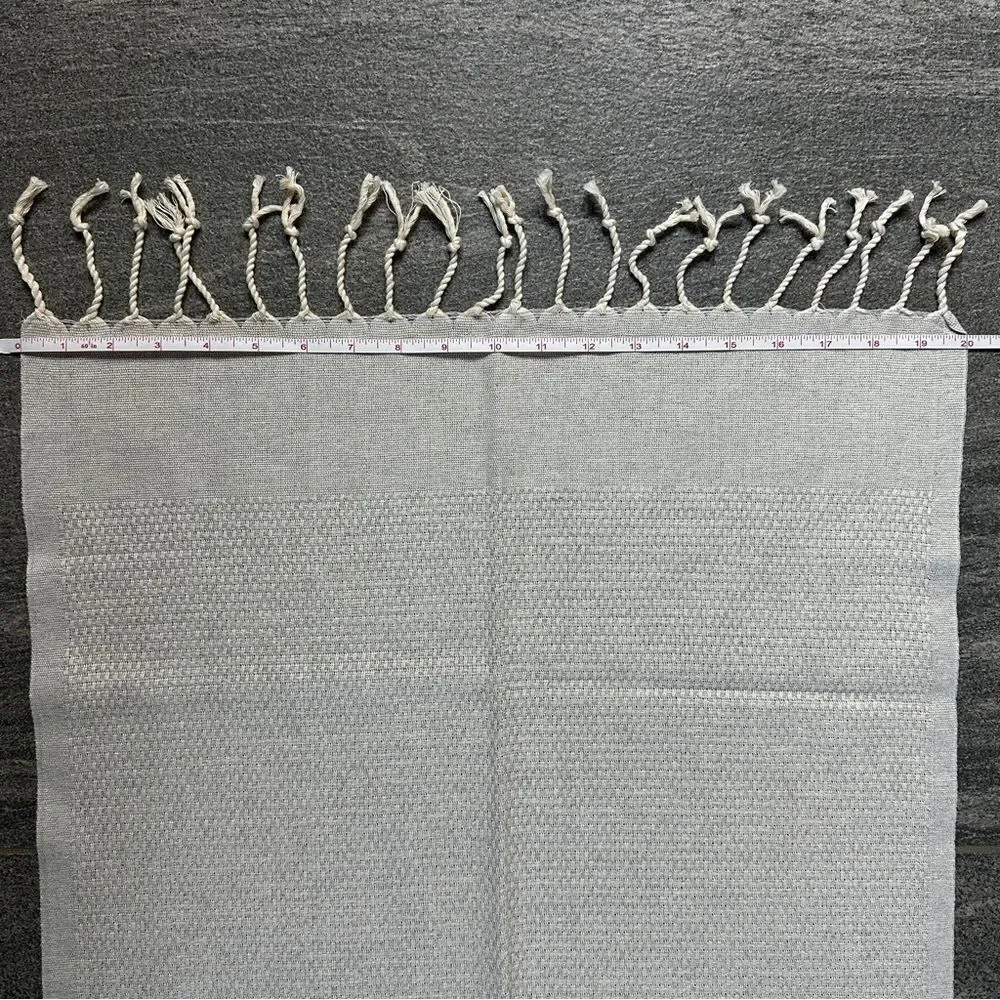 NEW Turkish Peshkir Kitchen Dish Tea Hand Towel Peshtemal 100% Cotton Light Gray